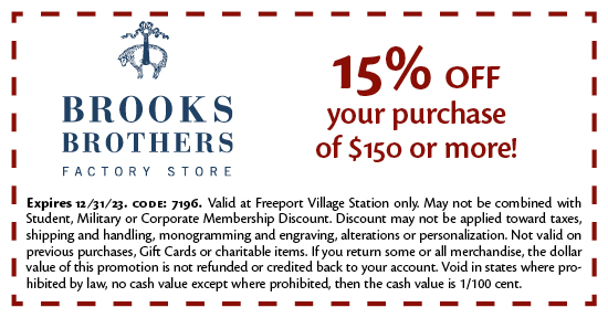 Brooks Brothers Factory Store - Coupon