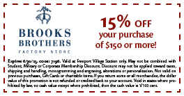 Brooks Brothers Factory Store - Coupon
