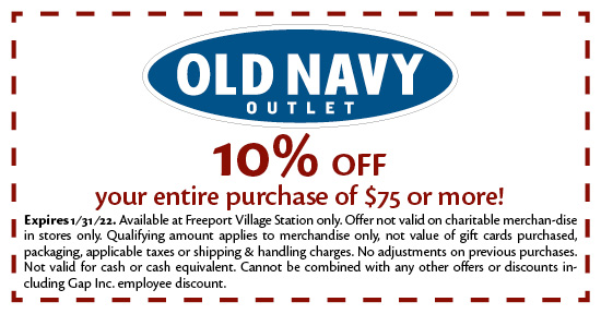 Old Navy Outlet - Coupon
