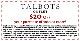 Talbots Outlet - Coupon